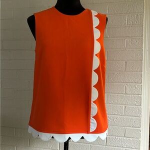 Victoria Beckham for Target Orange Sleeveless Top Size M